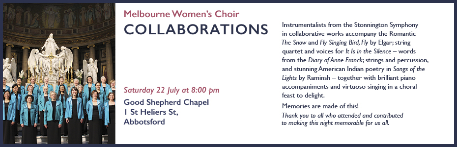collaborations womens choir concert melbourne